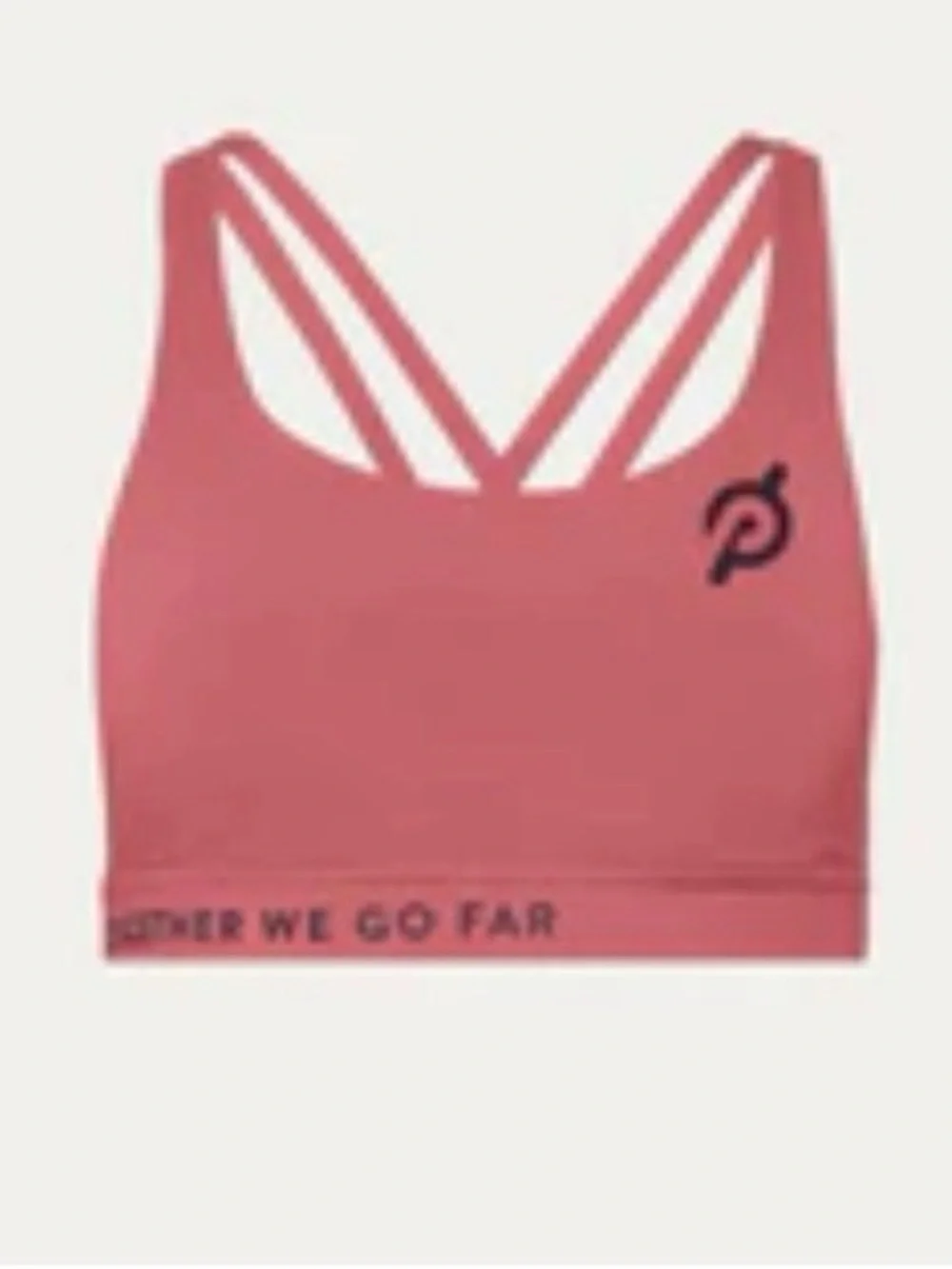 lululemon athletica Peloton Together We Go Far Energy Bra Size 10 Cherry Tint